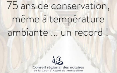 Votre notaire conserve vos actes authentiques pendant 75 ans